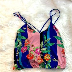 Criss cross back tank